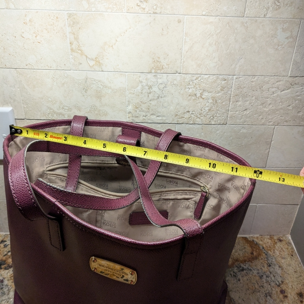 Michael Kors wine colored bag - Picture 7 of 8